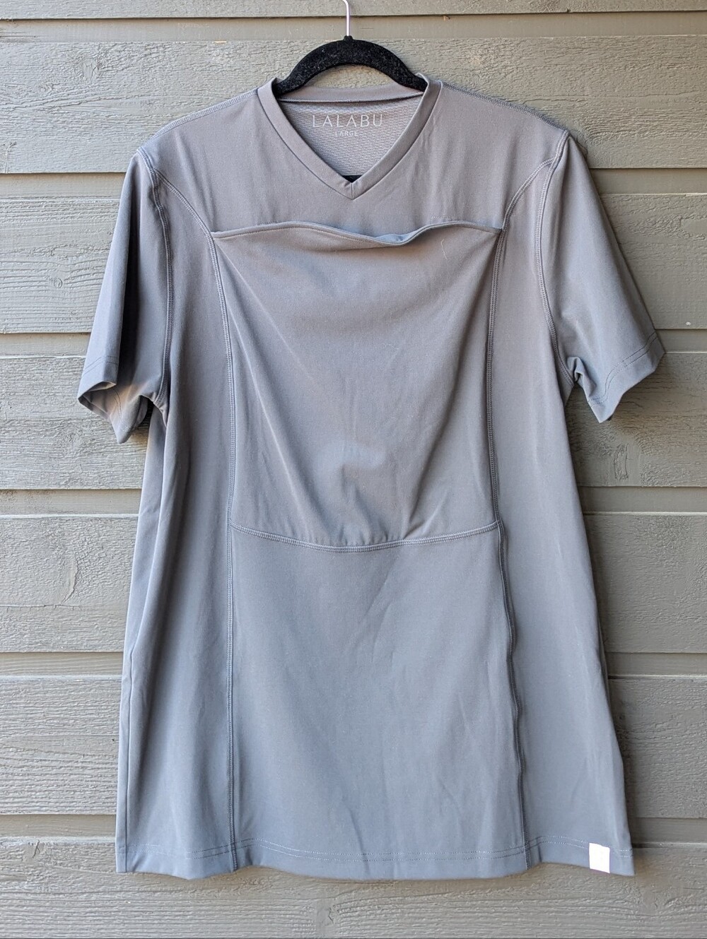 NWOT Lalabu Dad Shirt Gray Size Large